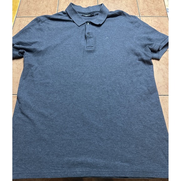 J.Lindeberg Men's Size XL Purple Melange Short‎ Sleeve Troy Cotton Polo - Picture 1 of 6